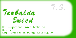 teobalda smied business card